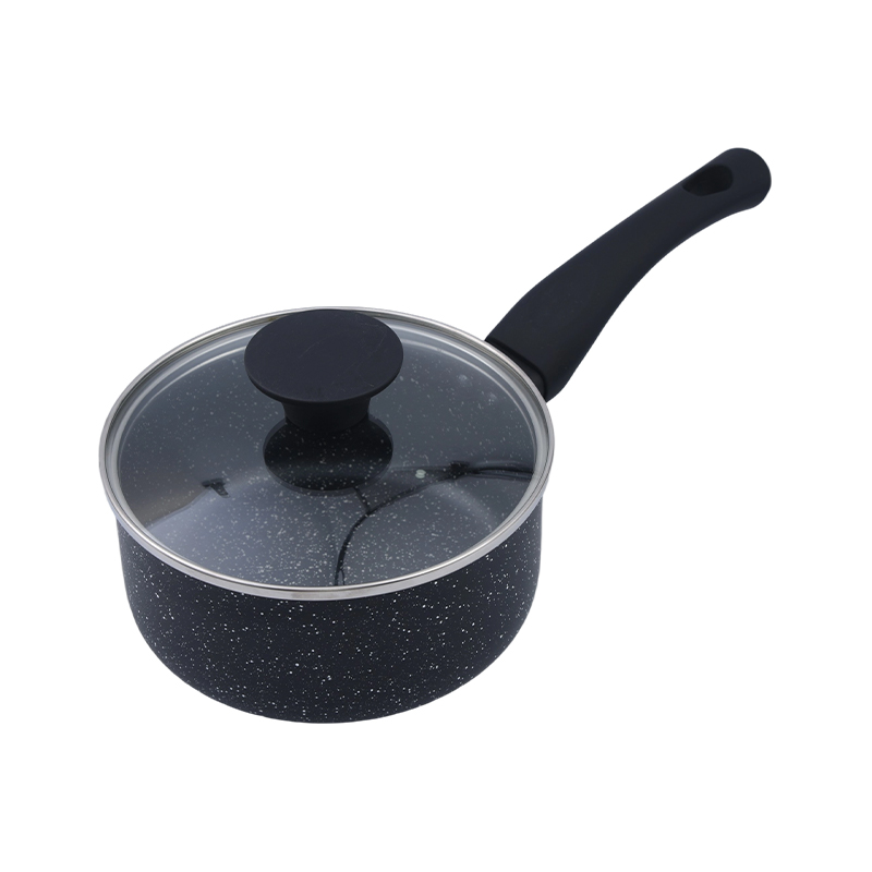 กระทะซอสอลูมิเนียมอัดลาย Black Marble